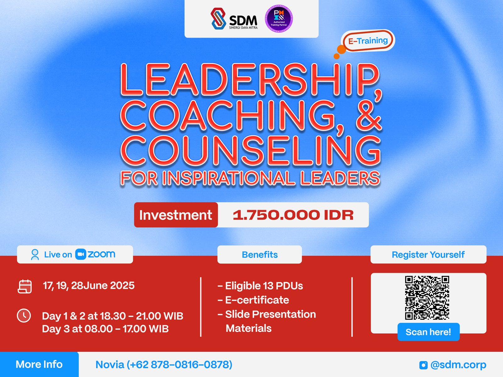 Coaching, dan Counselling For Inspirational Leader - June 2025 (E-Training)