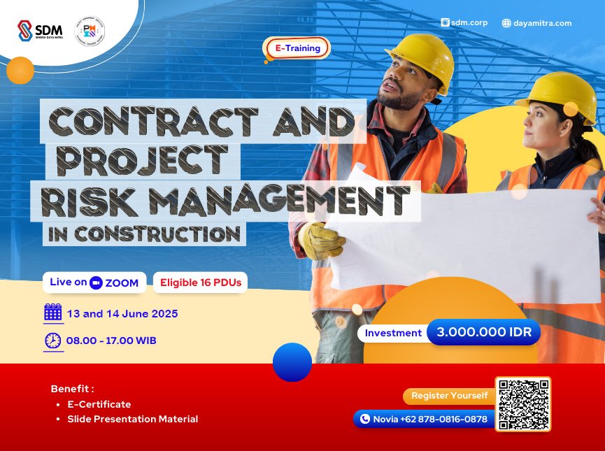 Contract and Project Risk Management in Construction - June2025 (E-Training)