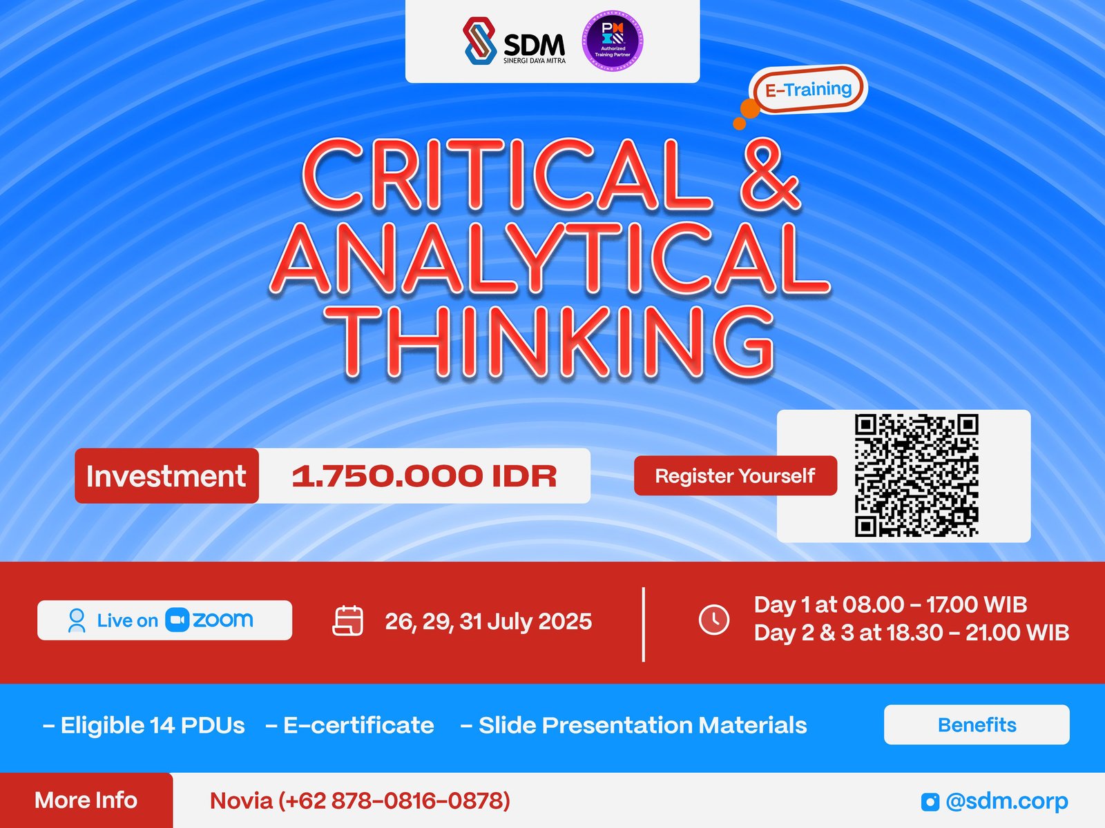 Critical and Analytical Thinking  - July 2025 (E-Training)