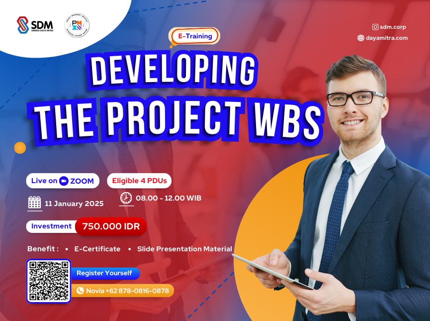 Developing The Project WBS - January 2025 (E-Training)