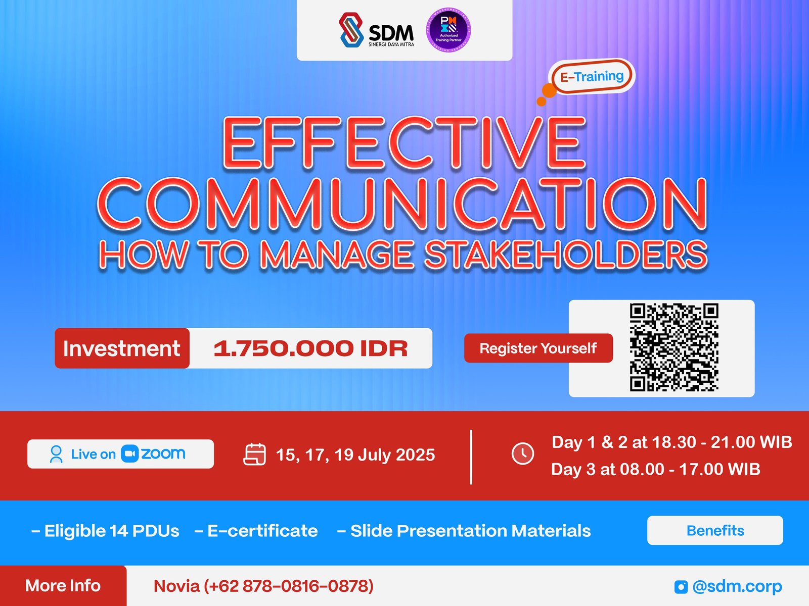 Effective Communication: How to Manage Stakeholder - July 2025 (E-Training)