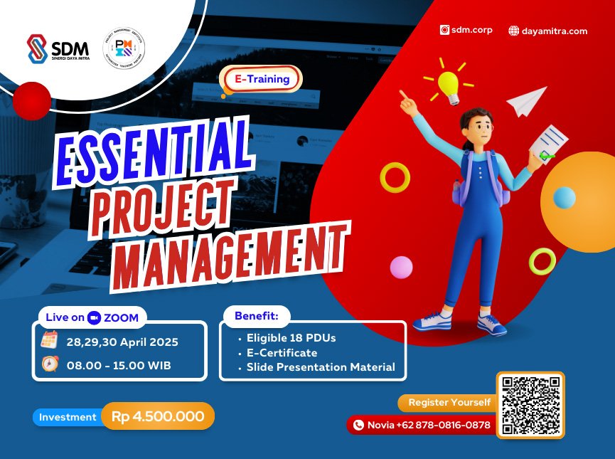 Essential Project Management - April 2025 (E-Training)