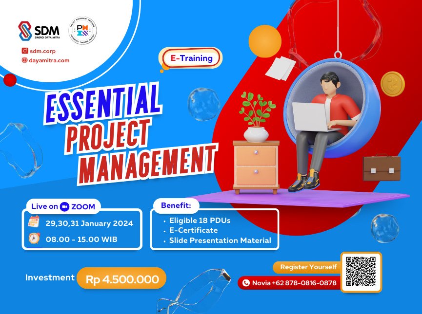 Essential Project Management -  January 2024 (E-Training)