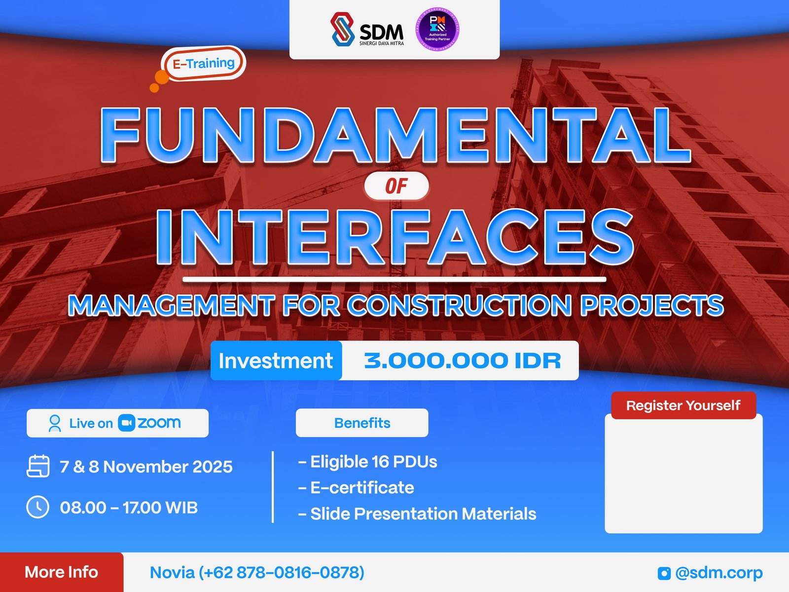 Fundamental of Interfaces Management for Construction Projects - November 2025 (E-Training)