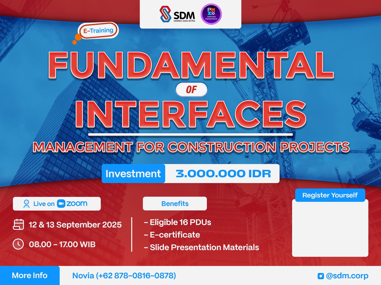 Fundamental of Interfaces Management for Construction Projects - September 2025 (E-Training)