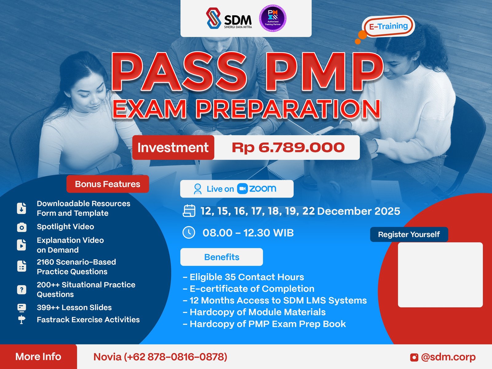 Pass PMP® Exam Preparation - December 2025 (E-Training)