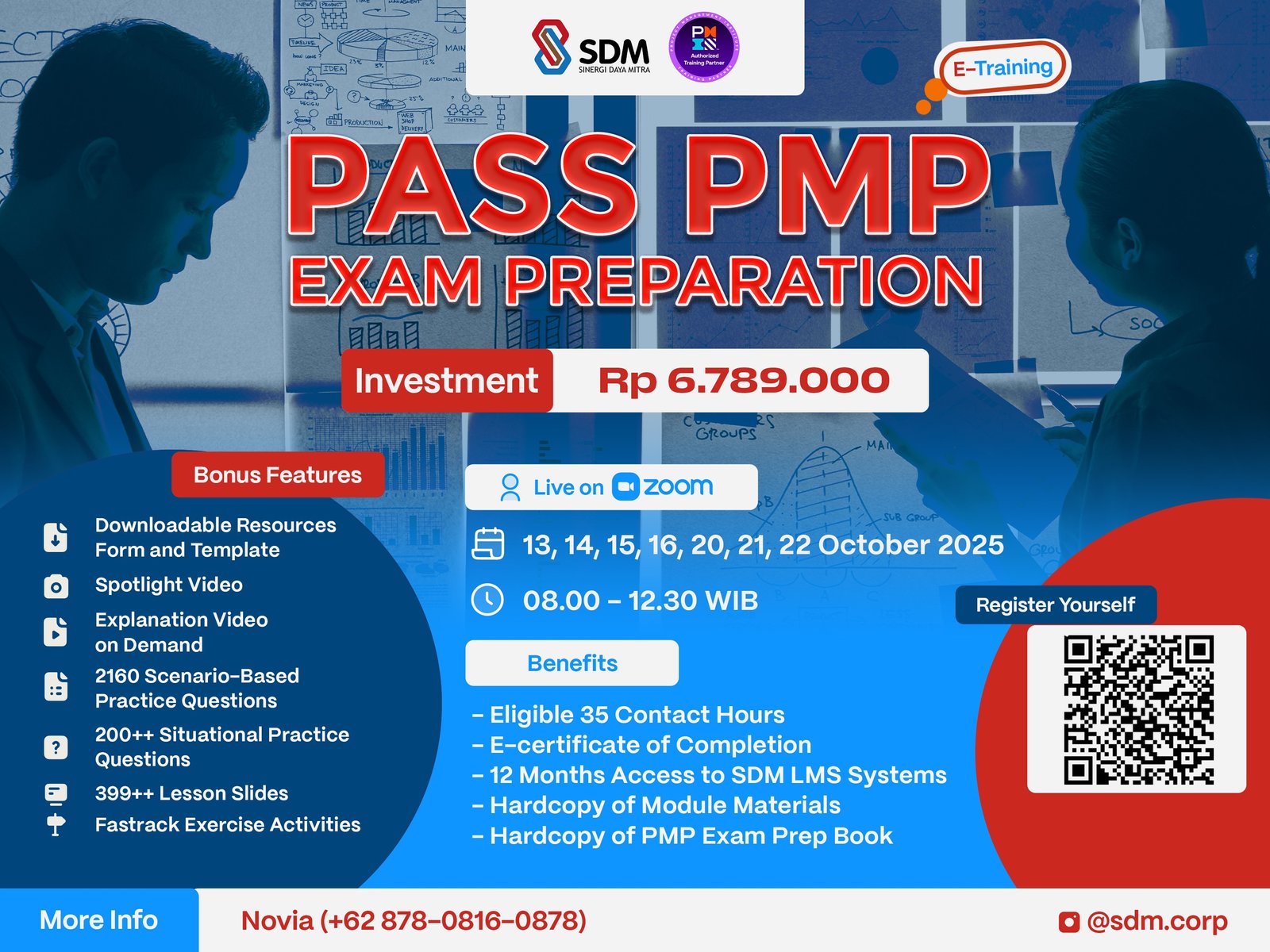 Pass PMP® Exam Preparation - October 2025 (E-Training)
