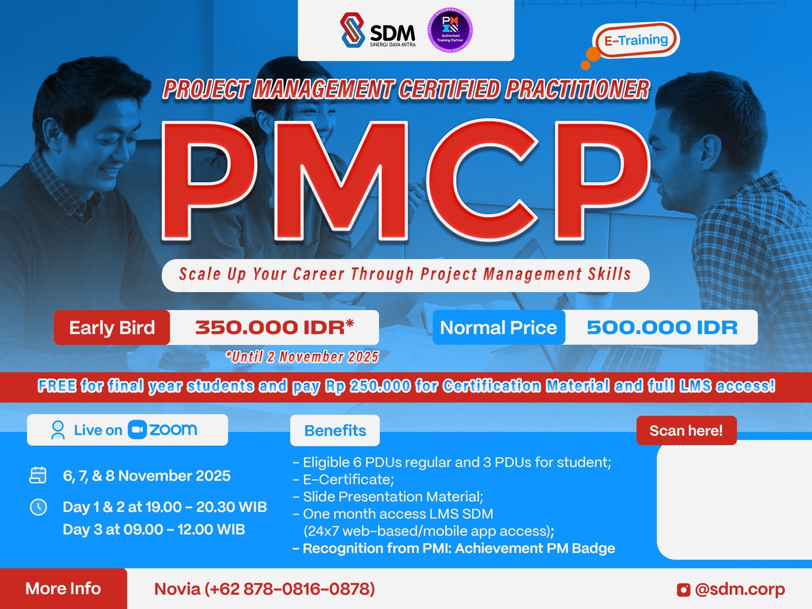 Project Management Certified Practitioner (PMCP) - Scale Up Your Career Through Project Management Skills - November 2025 ( E-Training)