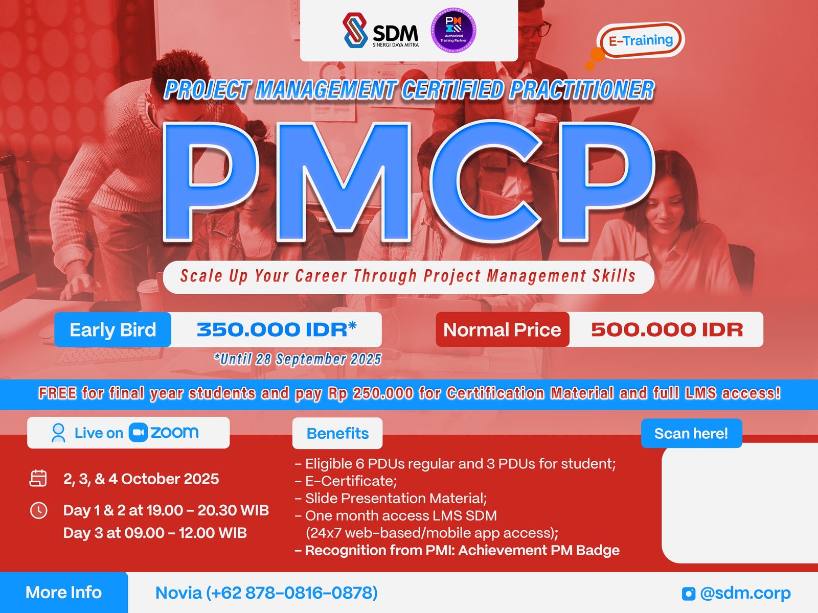 Project Management Certified Practitioner (PMCP) - Scale Up Your Career Through Project Management Skills - October 2025 ( E-Training)