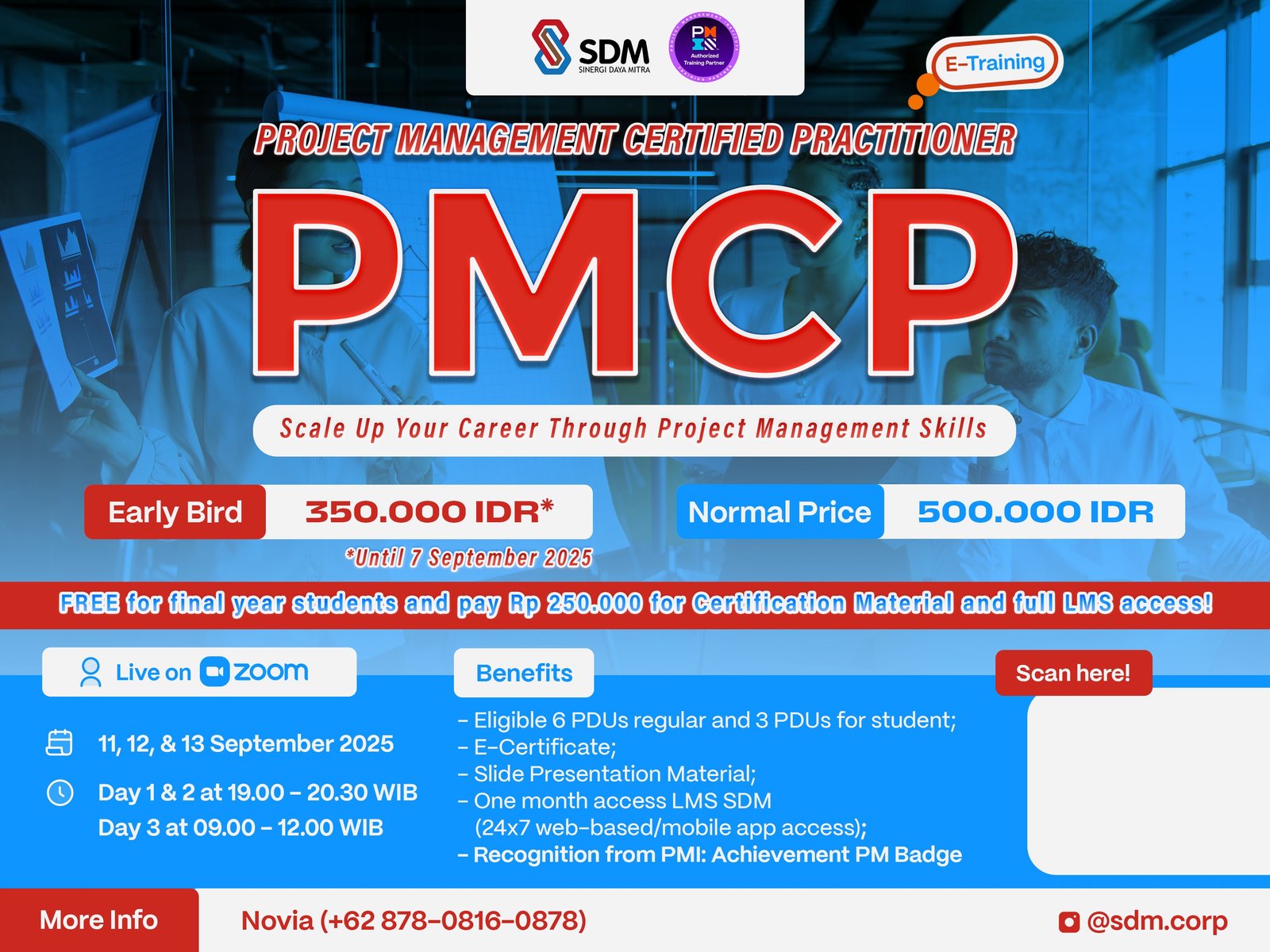 Project Management Certified Practitioner (PMCP) - Scale Up Your Career Through Project Management Skills - September 2025 ( E-Training)