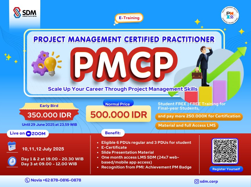 Project Management Certified Practitioner (PMCP) - Scale Up Your Career Through Project Management Skills - July 2025 ( E-Training)