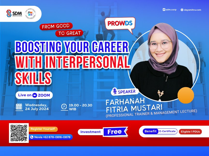 PROWDS : From Good to Great: Boosting Your Career with Interpersonal Skills