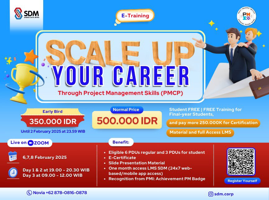 Scale Up Your Career Through Project Management Skills (PMCP) - February 2025 ( E-Training)