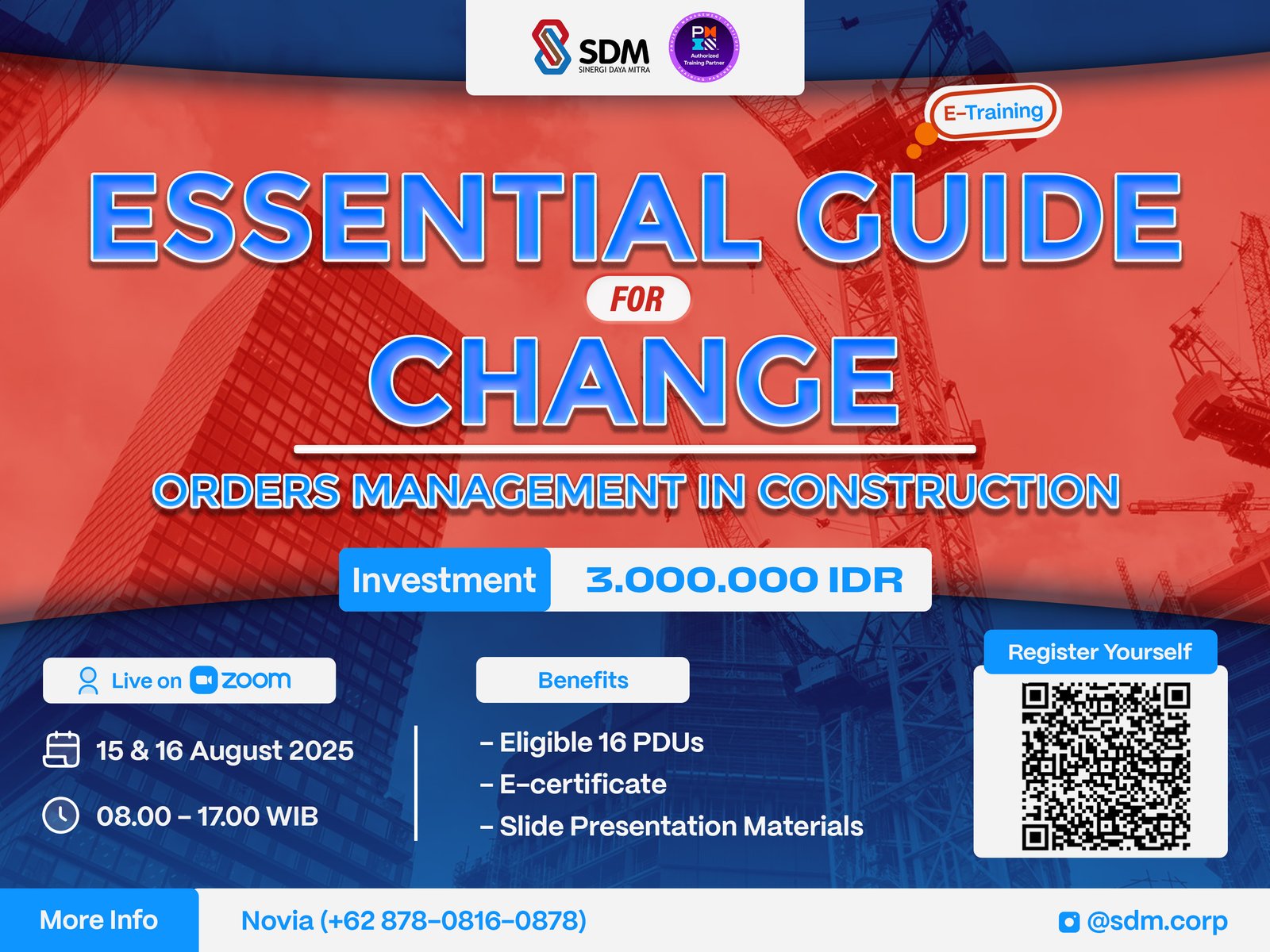 Essential Guide for Change Orders Management in Construction - August 2025 (E-Training)