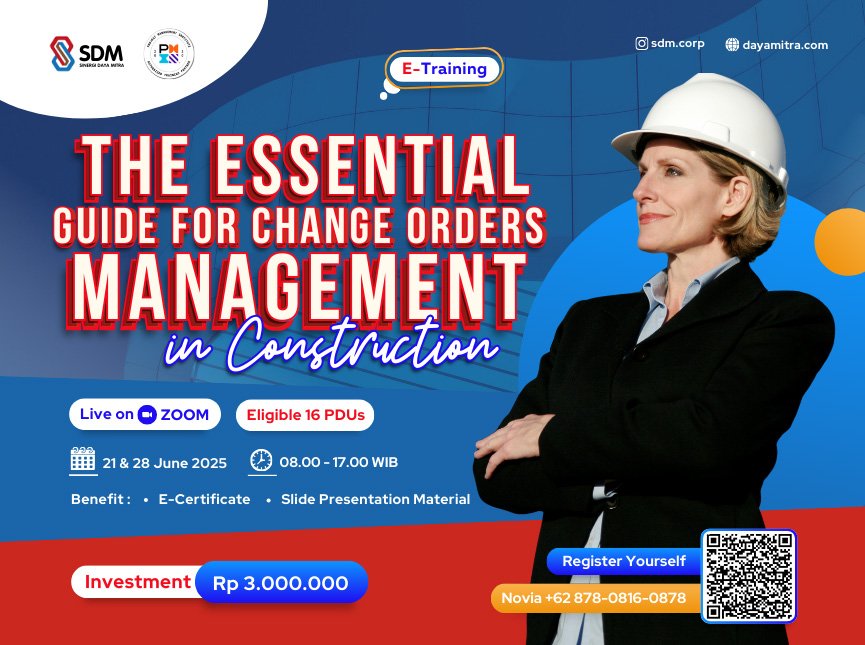 The Essential Guide for Change Orders Management in Construction - June  2025 (E-Training)